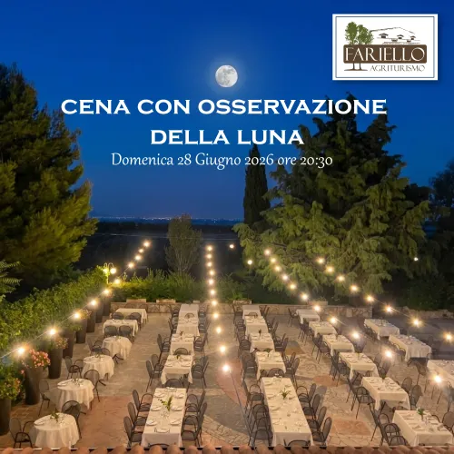 Cena con osservazione della luna