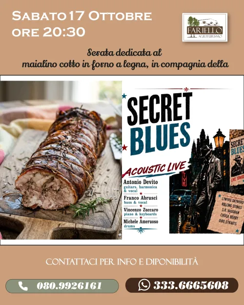 Saturday, October 17th – Wood-Fired Roasted Suckling Pig